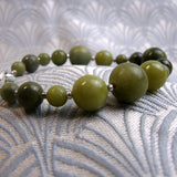 handmade green jade beaded bracelet design