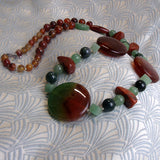 long beaded necklace chunky bead