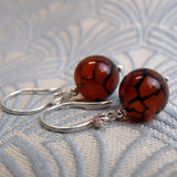 short drop agate earrings