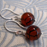 short semi-precious bead earrings uk