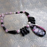 beaded semi-precious stone jewellery, semi-precious bead jewellery MN57