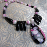 beaded semi-precious stone jewellery, semi-precious bead jewellery MN57