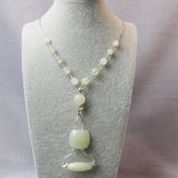 sterling silver jade necklace