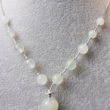 semi-precious bead jade necklace