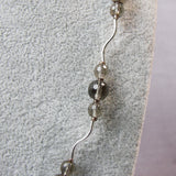 smoky quartz semi-precious bead necklace