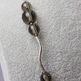 smoky quartz semi-precious bead necklace