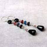 long drop tourmaline earrings handmade uk