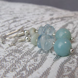 beaded amazonite earrings
