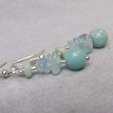 Beaded Semi-Precious Earrings, unique handcrafted semi-precious earrings A5