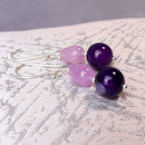 semi-precious bead earrings handmade uk
