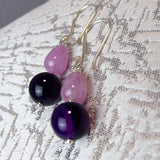 semi-precious bead earrings, semi-precious stone earrings