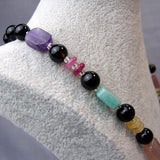 a collection of mixed semi-precious beads