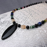 handmade mixed semi-precious stone necklace