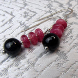 tourmaline bead earrings