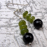 handmade earrings semi-precious stone beads