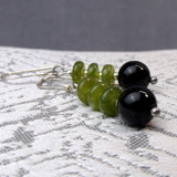 semi-precious bead earrings handmade uk