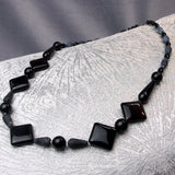 Handmade semi-precious bead necklace, unique beaded necklace A13
