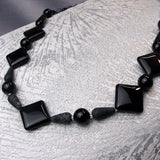Handmade semi-precious bead necklace, unique beaded necklace A13