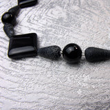 Handmade semi-precious bead necklace, unique beaded necklace A13