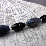 Handmade semi-precious bead necklace, unique beaded necklace A13