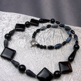 Handmade semi-precious bead necklace, unique beaded necklace A13