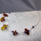 handmade semi-precious stone necklace