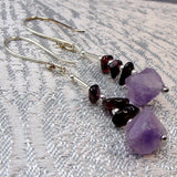 Handmade semi-precious statement earrings, unique semi-statement earrings  A20