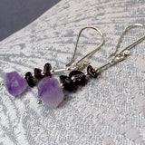 Handmade semi-precious statement earrings, unique semi-statement earrings  A20