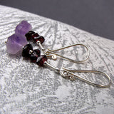 Handmade semi-precious statement earrings, unique semi-statement earrings  A20