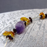 handmade amethyst semi-precious necklace design