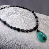 semi-precious stone pendant necklace