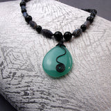 amazonite semi-precious necklace with a pendant