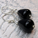 beaded semi-precious earrings, handmade earrings, unique earrings A22
