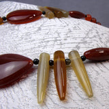 chunky carnelian beads