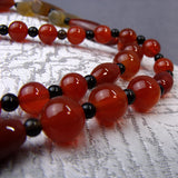 chunky carnelian beads