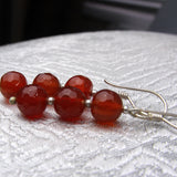 Handmade semi-precious bead earrings, unique handcrafted earrings A26