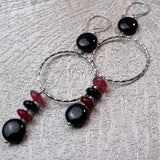 long drop tourmaline earrings