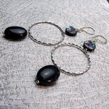 long handmade hoop earrings