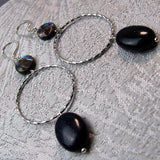long hoop earrings handmade uk