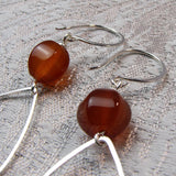 semi-precious stone carnelian beads