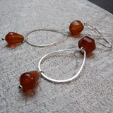 handmade semi-precious bead earrings