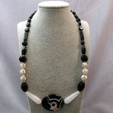 short handmade semi-precious bead necklace
