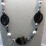 long chunky handmade necklace chunky bead design