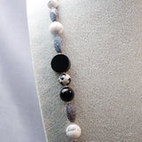 detail for long bead necklace