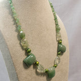 Handmade Semi-Precious Stone Necklace, Semi-Precious Bead Necklace A23