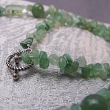 Handmade Semi-Precious Stone Necklace, Semi-Precious Bead Necklace A23