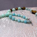 chunky blue semi-precious stone beads