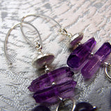 purple quartz earring design