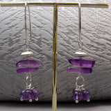 unique handcrafted long drop earrings