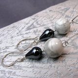 semi-precious beads earring design